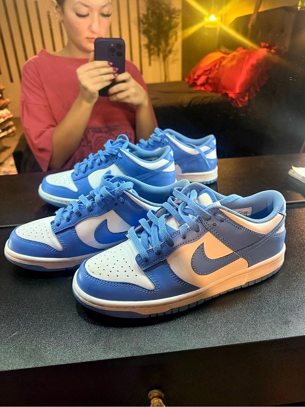 Nike Dunk Low Retro University Blue Sneakers Blue & White